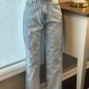 Zara Straight Fit high rise straight leg full length rigid